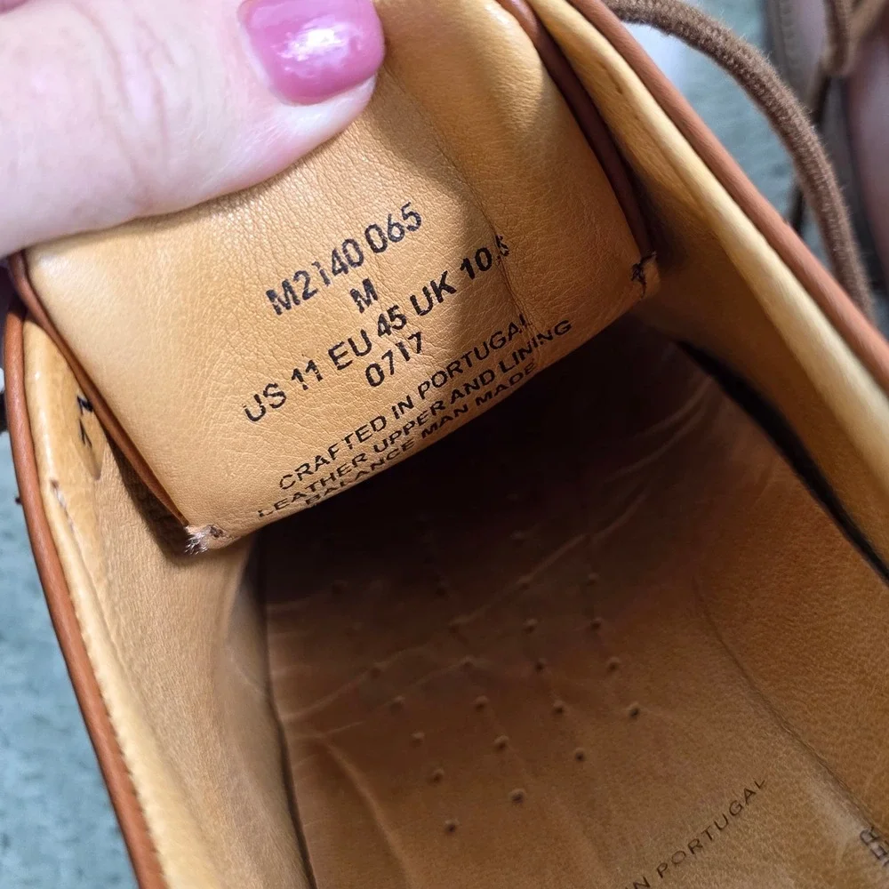 Samuel Hubbard Market‎ Cap Oxford Loafers Shoes Tan Leather Mens 11 Excellent